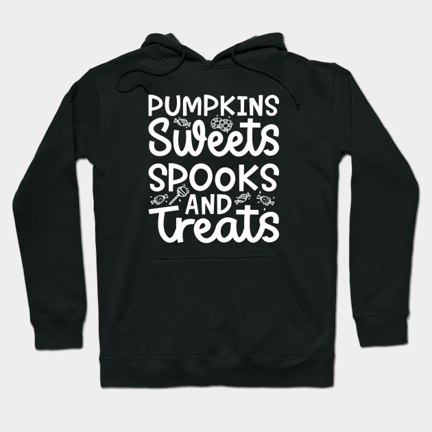 Pumpkin Sweets Spooks and Treats Girls Boys Halloween Cute Funny Hoodie by GlimmerDesigns